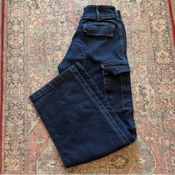 I. AM. GIA. Ace High Waist Denim Cargo Pants - Picture 4 of 7